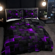 Quilt Cover Set Modern Geometric Design 3 Piece Bedding Set - Image 2