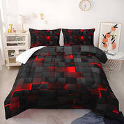 Quilt Cover Set Modern Geometric Design 3 Piece Bedding Set - Image 8