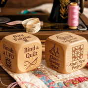 Quilting Decision Dice Solid Wood Creative Project Planning - Image 1