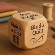 Quilting Decision Dice Solid Wood Creative Project Planning - Image 2
