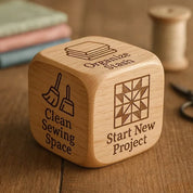 Quilting Decision Dice Solid Wood Creative Project Planning - Image 3