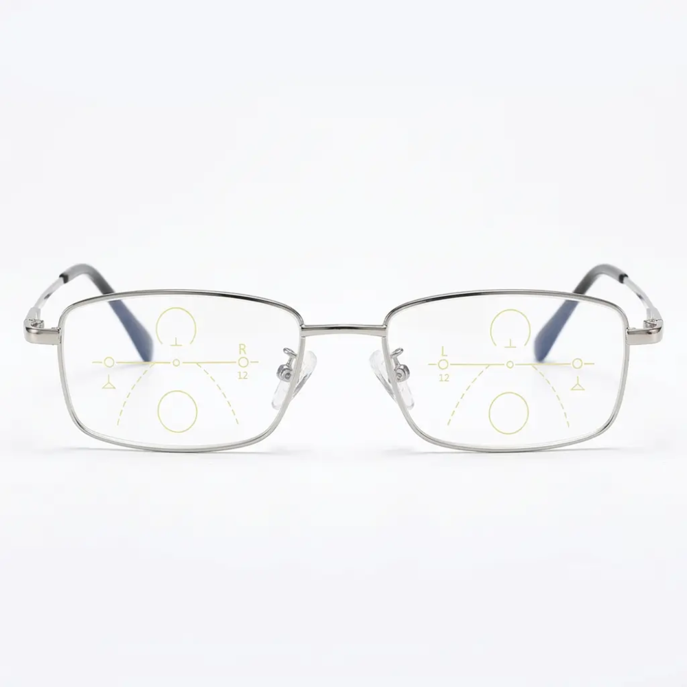 Reading Glasses Multi Focal Progressive Rectangular Frame - Image 1