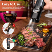 Rechargeable Electric Salt and Pepper Mill Set USB Charging - Image 7