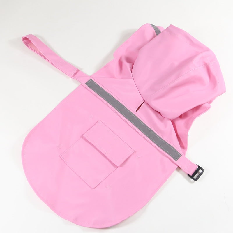 Reflective Dog Raincoat Hood Pet Poncho - Image 3