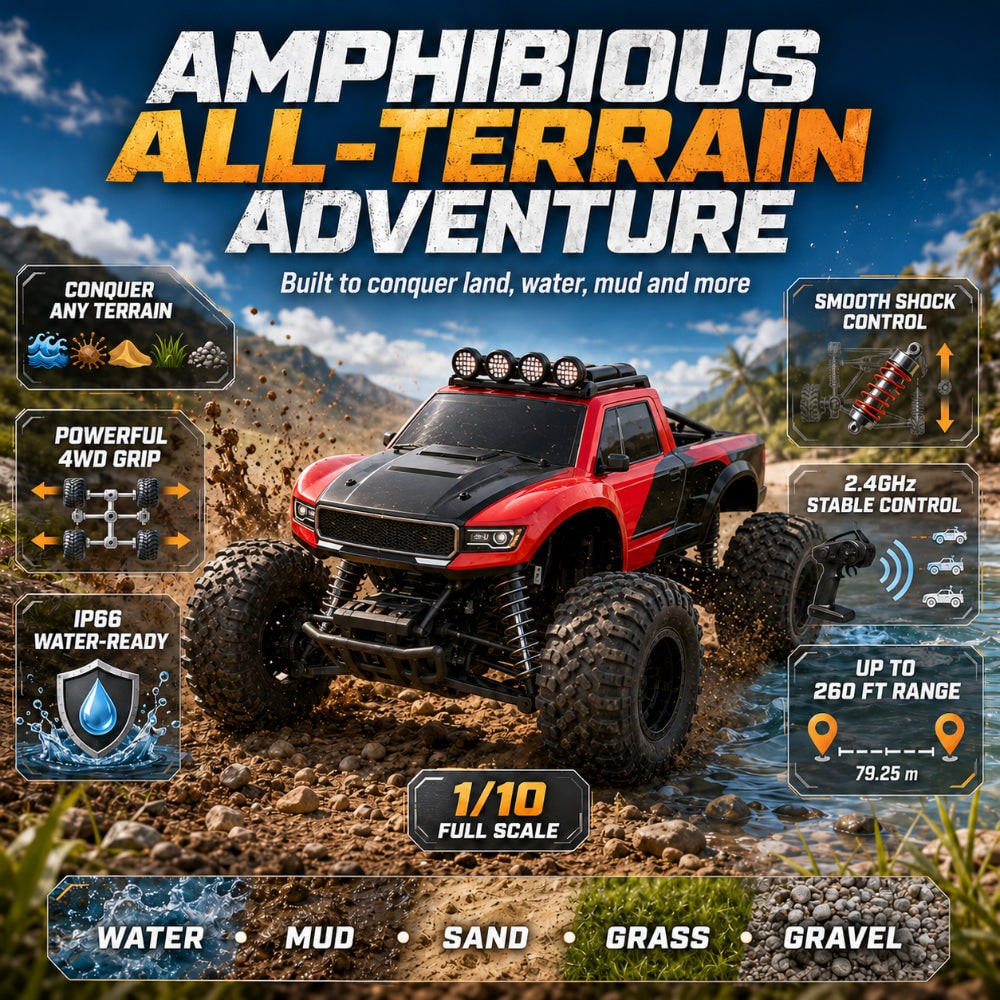 Remote Control Truck Off Road Adventure All Terrain Fun - Image 4