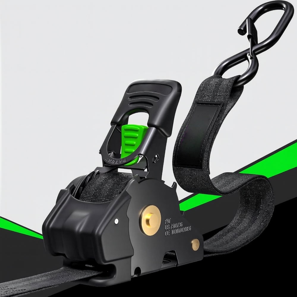Retractable Ratchet Straps Heavy Duty Tie Down Set - Image 14