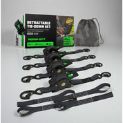 Retractable Ratchet Straps Heavy Duty Tie Down Set - Image 2