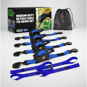 Retractable Ratchet Straps Heavy Duty Tie Down Set - Image 4