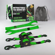 Retractable Ratchet Straps Heavy Duty Tie Down Set - Image 6