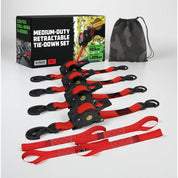 Retractable Ratchet Straps Heavy Duty Tie Down Set - Image 9