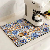 Retro Coffee Mat Absorbent Surface and Stylish Design - Image 11