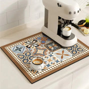 Retro Coffee Mat Absorbent Surface and Stylish Design - Image 14