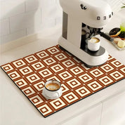 Retro Coffee Mat Absorbent Surface and Stylish Design - Image 2