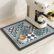 Retro Coffee Mat Absorbent Surface and Stylish Design - Image 8
