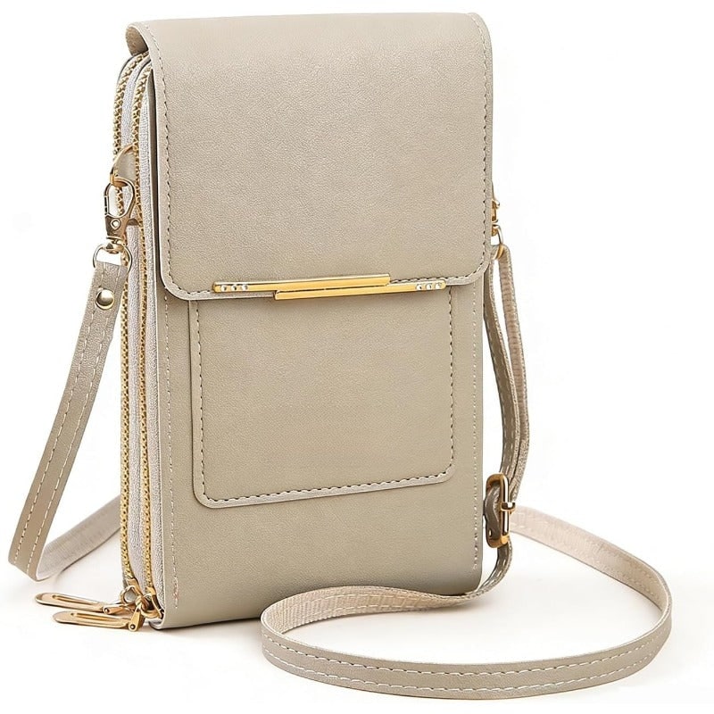 RFID Anti-Theft Phone Wallet Crossbody Bag Secure Travel - Image 1