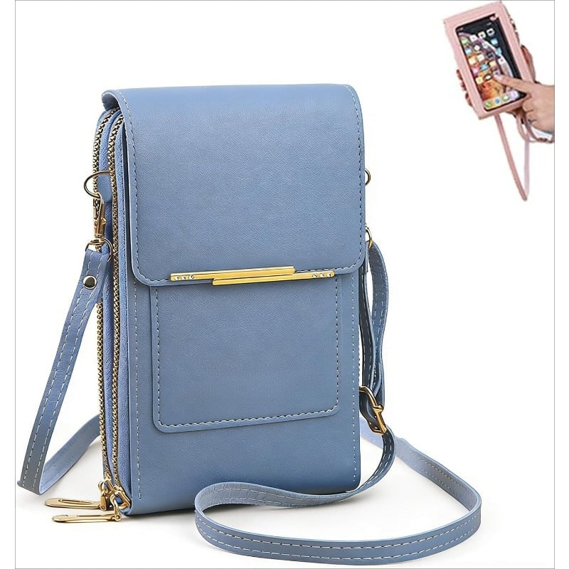 RFID Anti-Theft Phone Wallet Crossbody Bag Secure Travel - Image 10