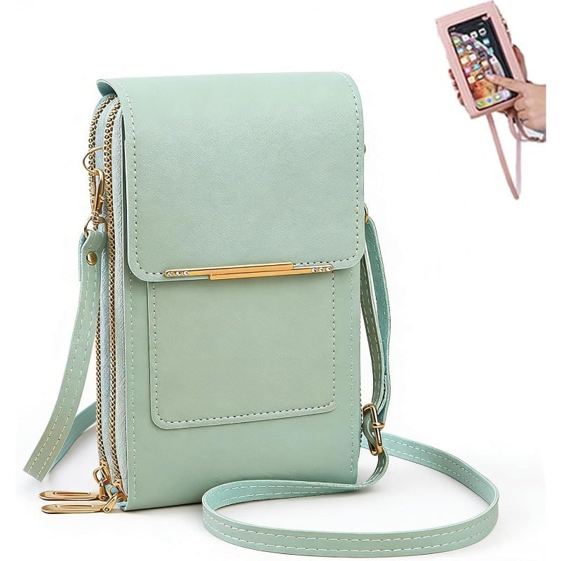 RFID Anti-Theft Phone Wallet Crossbody Bag Secure Travel - Image 13