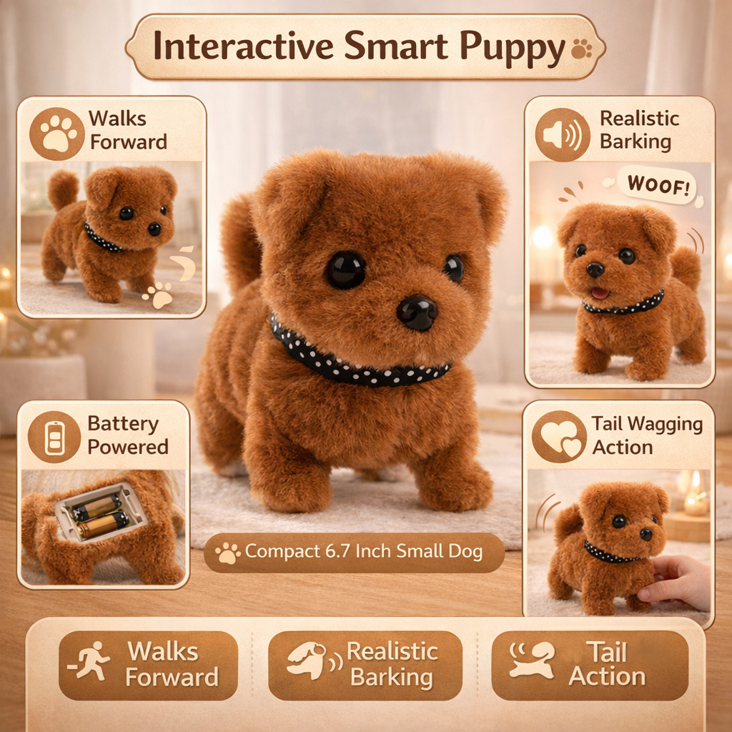 Robot Dog Toy Interactive Walking Barking Action - Image 3