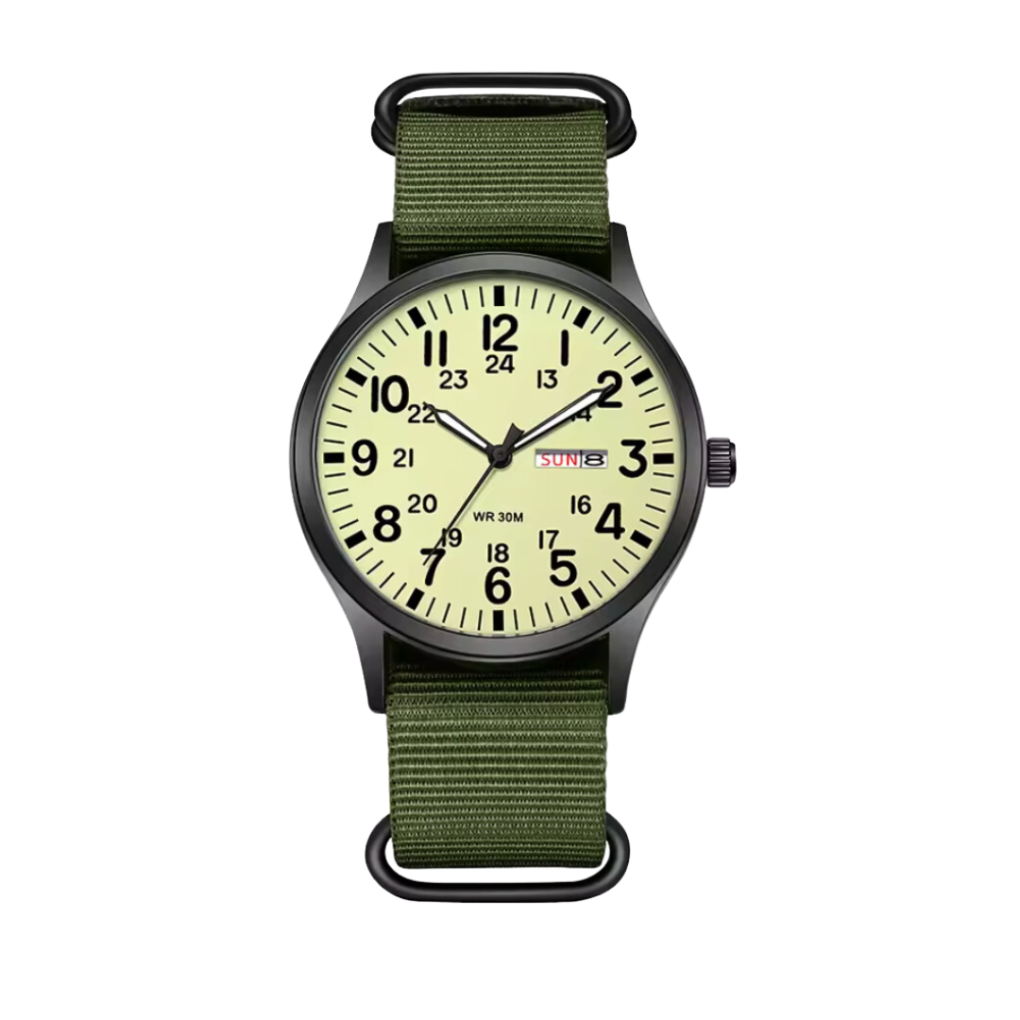 Robust Outdoor Military Watch Nylon Strap and Water Resistance - Image 2
