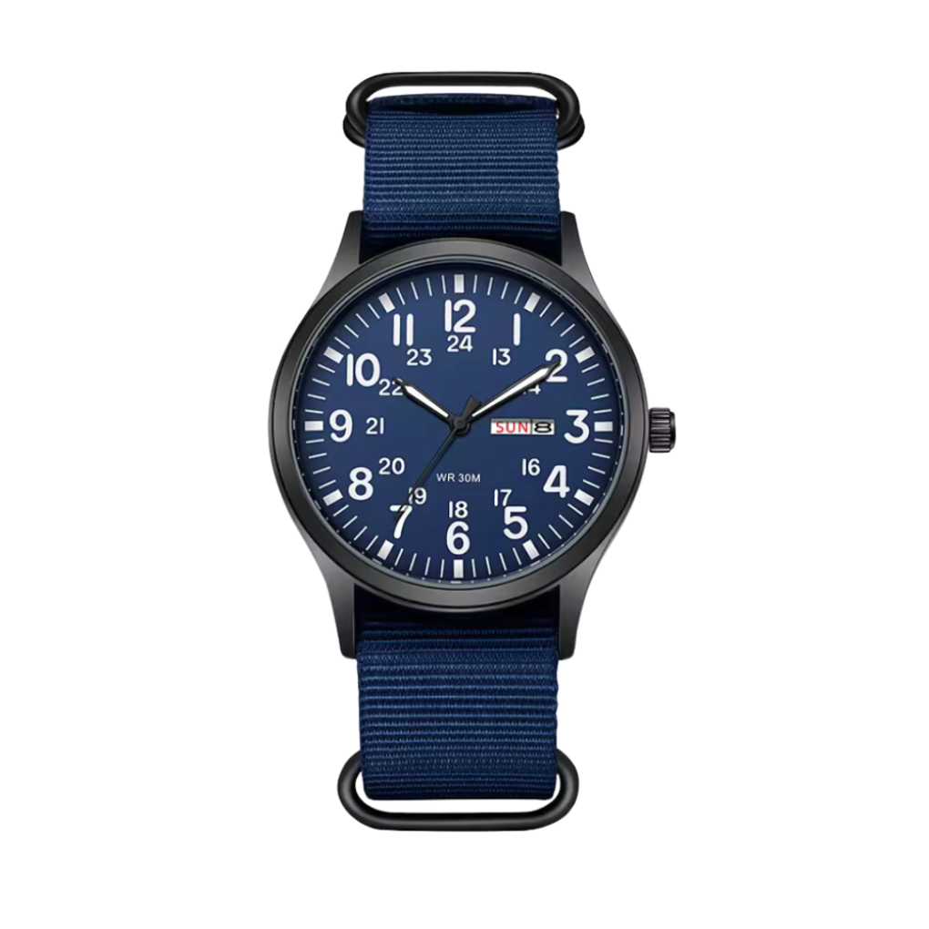 Robust Outdoor Military Watch Nylon Strap and Water Resistance - Image 3