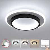 Round LED Ceiling Fixture Hallway Modern Metal Design - Image 10