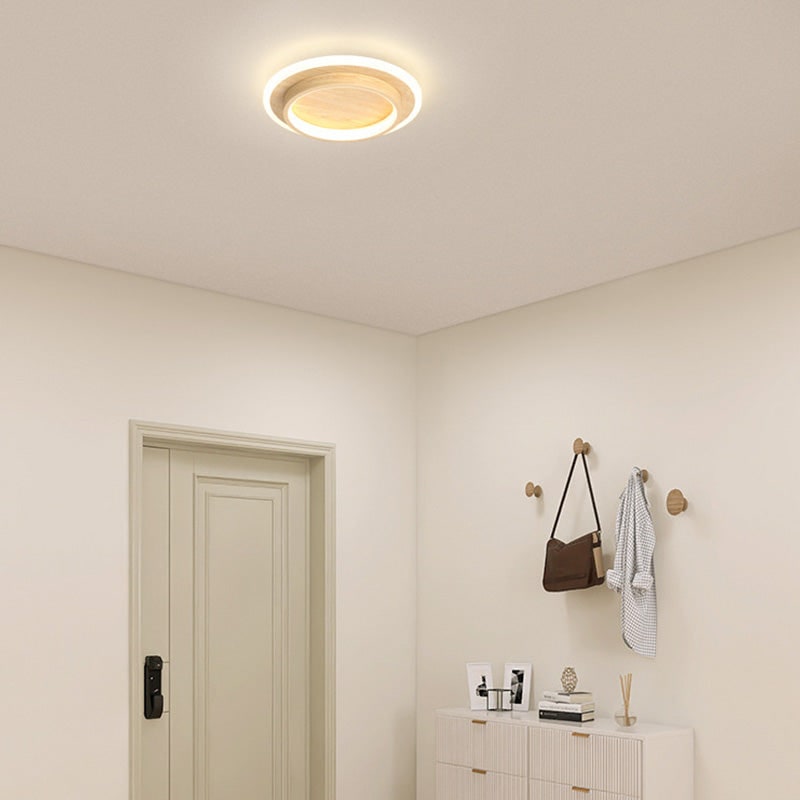 Round LED Ceiling Fixture Hallway Modern Metal Design - Image 24