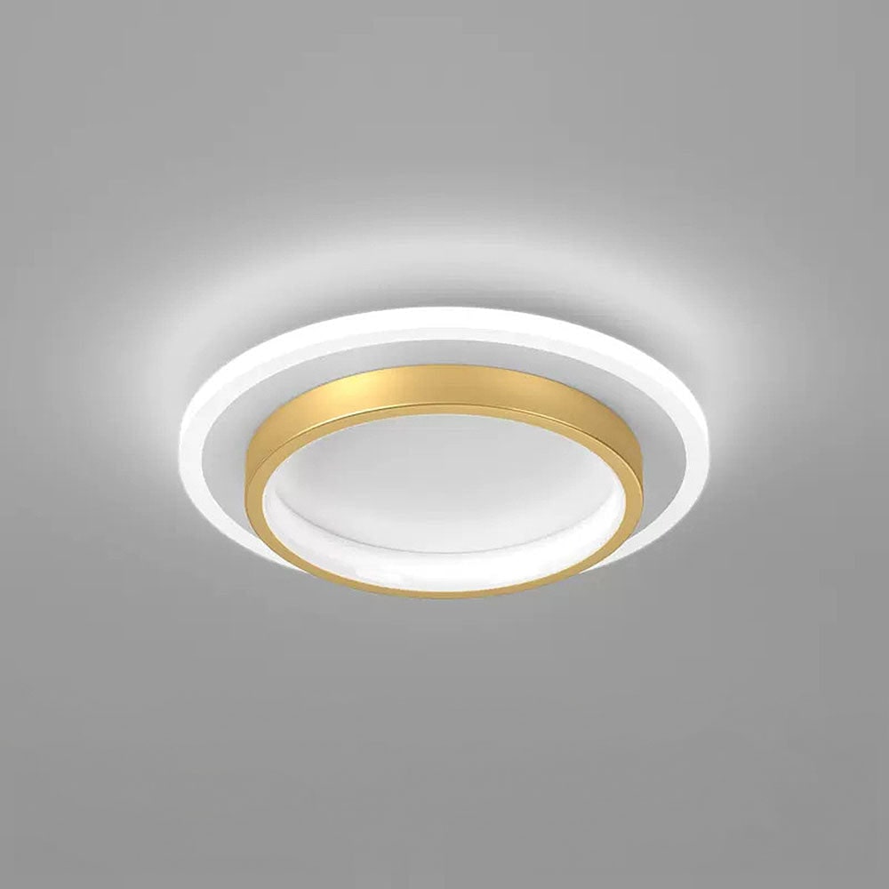 Round LED Ceiling Fixture Hallway Modern Metal Design - Image 26