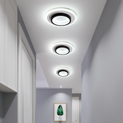 Round LED Ceiling Fixture Hallway Modern Metal Design - Image 3