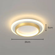 Round LED Ceiling Fixture Hallway Modern Metal Design - Image 30