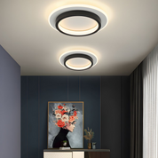 Round LED Ceiling Fixture Hallway Modern Metal Design - Image 8