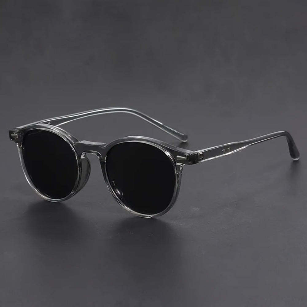 Round Sunglasses Polycarbonate Lenses Retro Style - Image 1