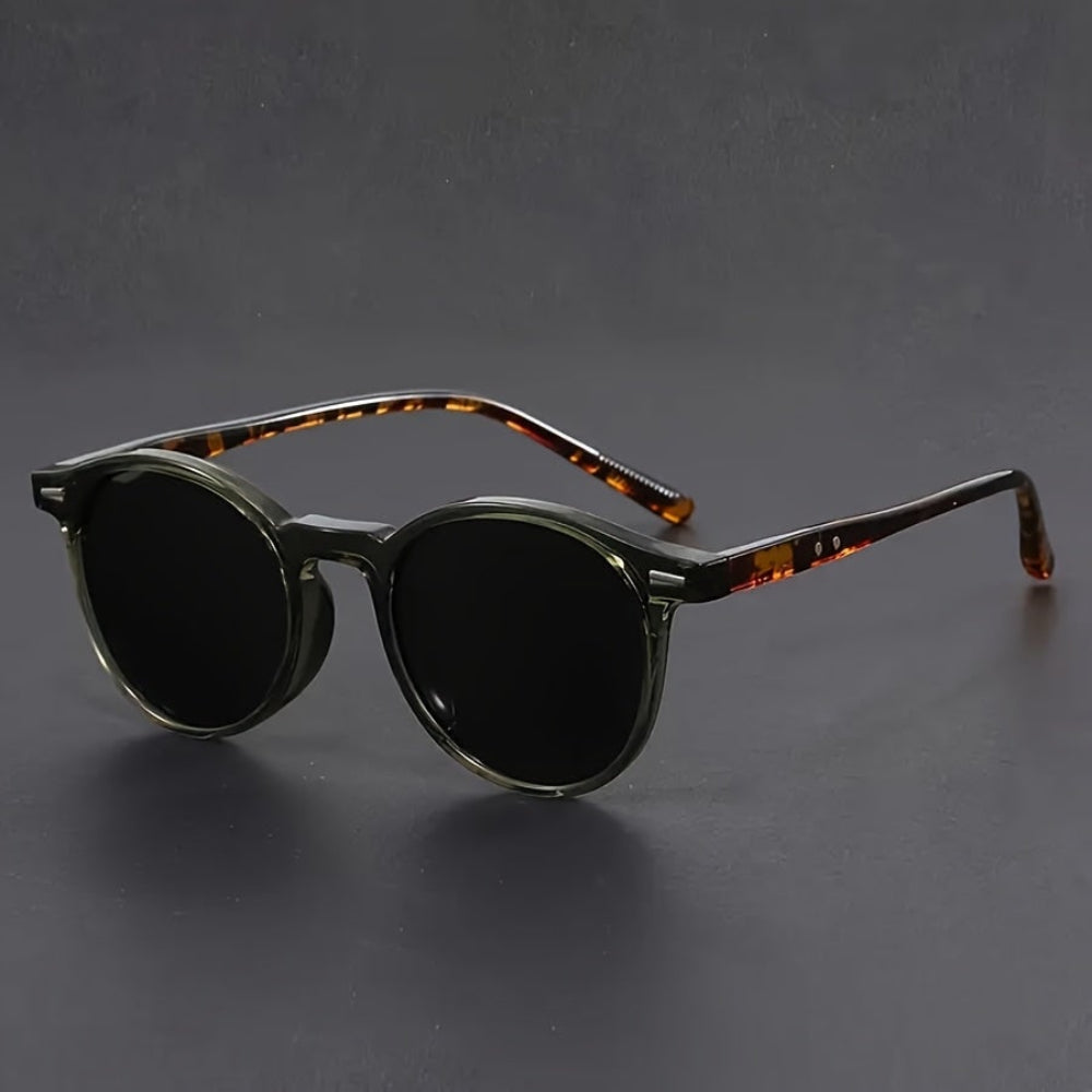 Round Sunglasses Polycarbonate Lenses Retro Style - Image 2