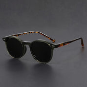 Round Sunglasses Polycarbonate Lenses Retro Style - Image 2