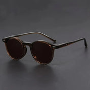 Round Sunglasses Polycarbonate Lenses Retro Style - Image 3