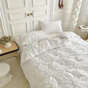 Ruffle Flower Quilt Cover Set Elegant Bedding Cozy Bedrooms - Image 4