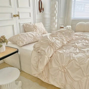 Ruffle Flower Quilt Cover Set Elegant Bedding Cozy Bedrooms - Image 5