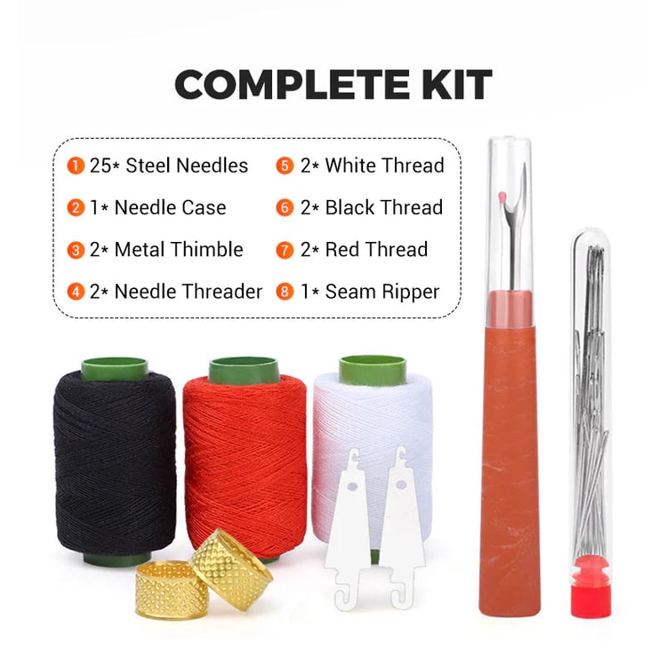 Sewing Tool Set Needles Threads and Accessories Beginners - Image 11