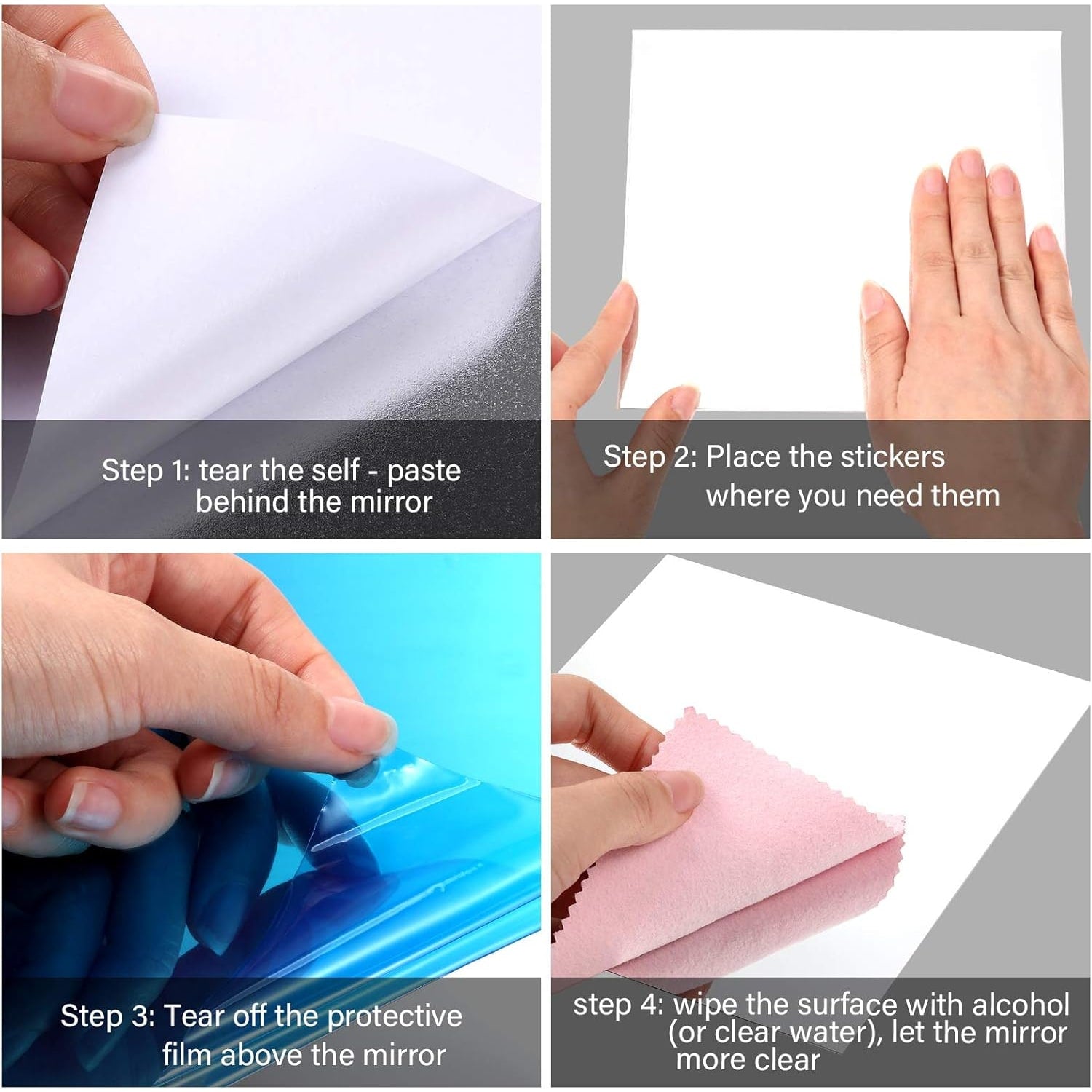 Shatterproof Adhesive Mirror Sheets Home Decor and Diy Projects - Image 5