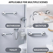 Shower Grab Bar Bathroom Safety Suction Cup Handle Easy Install - Image 4