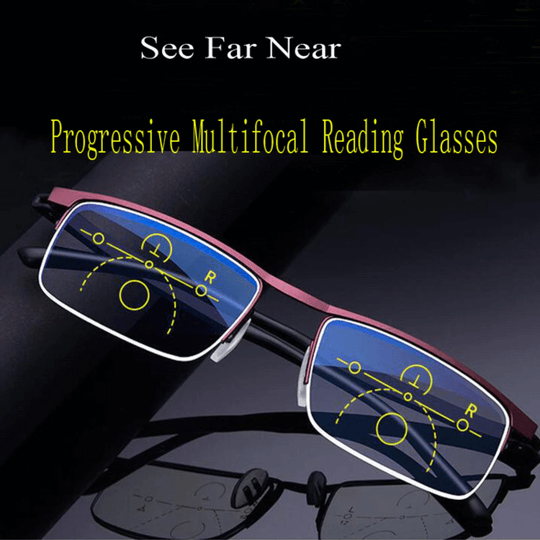 Smart Progressive Multifocal Reading Glasses Blue Light Filter - Image 3