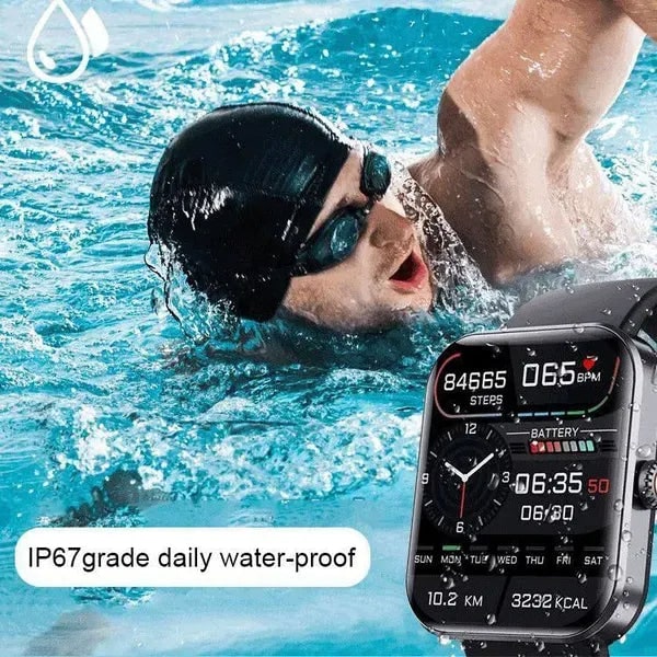 Smartwatch Health Monitoring Fitness Tracker Touchscreen Display - Image 5