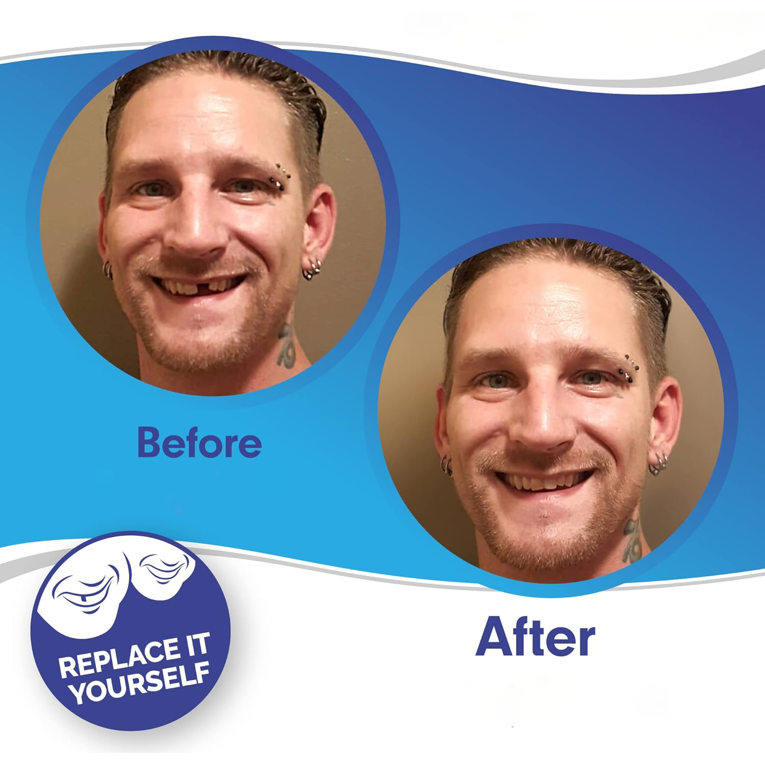 Smile Veneer Teeth Cover Set Instant Smile Makeover Home - Image 2