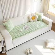 Sofa Cover Couch Cover Plush Pleated Edge Stretch Slipcover - Image 9