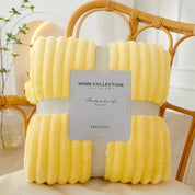 Soft Throw Blanket Cozy Striped Reversible Large Home - Image 2