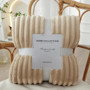 Soft Throw Blanket Cozy Striped Reversible Large Home - Image 7