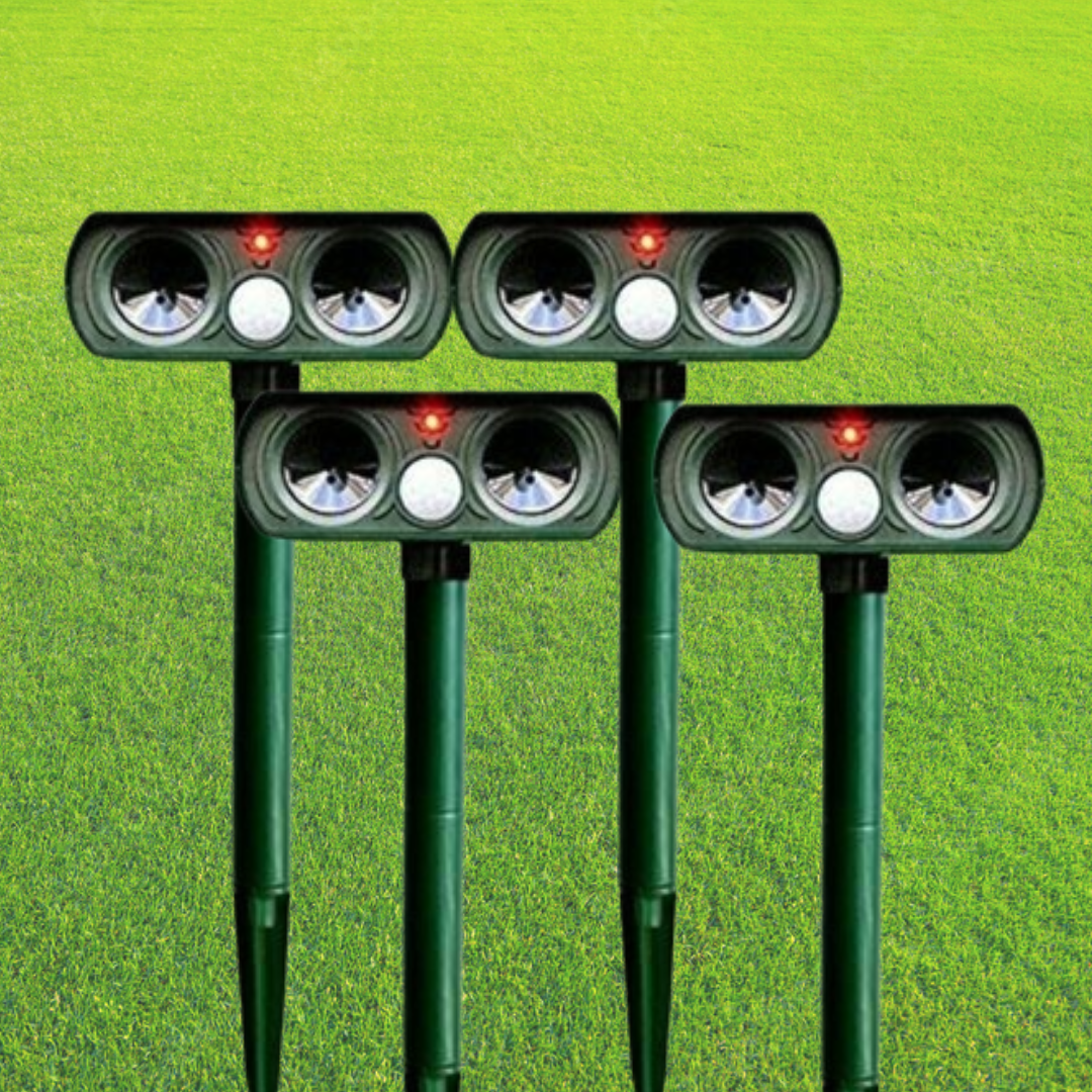 Solar Animal Pest Repeller Infrared Motion Activated Garden Device - Image 1