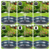 Solar Fountain Pump Backyard Pond Water Feature Decor - Image 5
