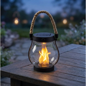 Solar Lantern Flickering Flame Effect Outdoor Lighting - Image 1