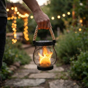 Solar Lantern Flickering Flame Effect Outdoor Lighting - Image 4