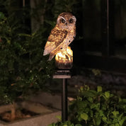 Solar LED Garden Light Outdoor Decor Owl Design Night Illumination - Image 1